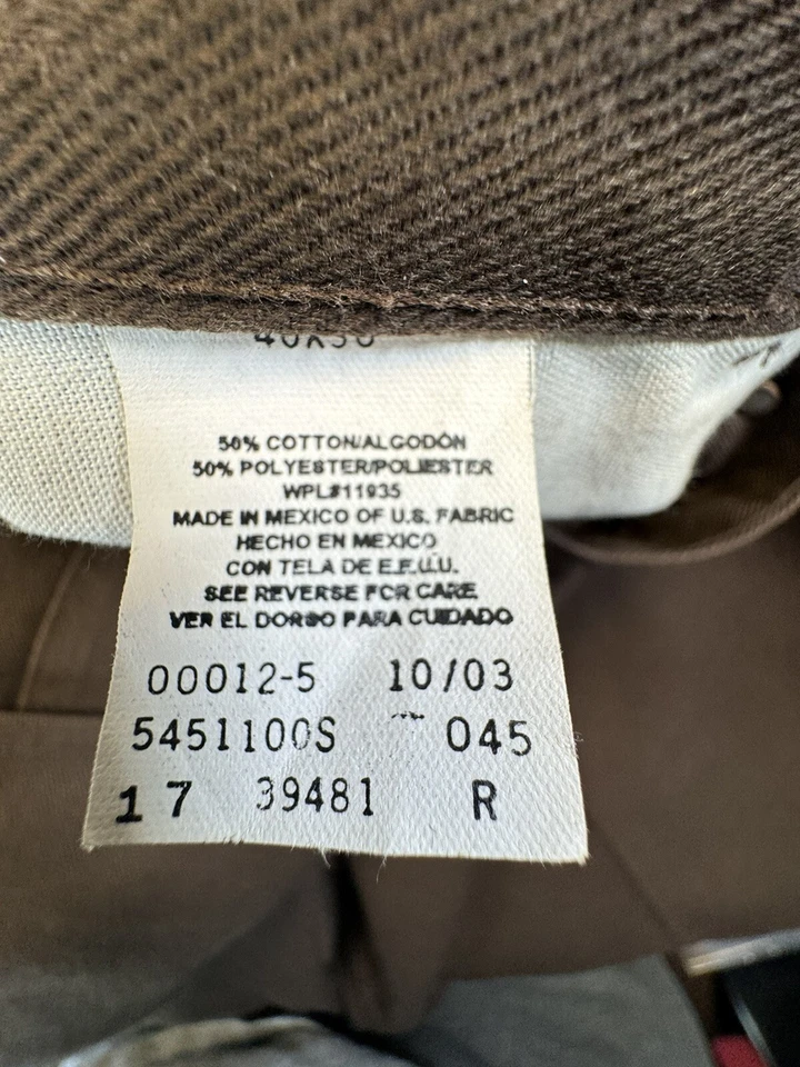 Pantalones utilitarios vintage Big Mac para hombre 39x29,5 marrón ropa de trabajo mecánico al aire libre Foto 4 de 4