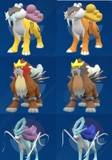 Shiny/Non Shiny Raikou Entei Suicune Lvl 20 6...