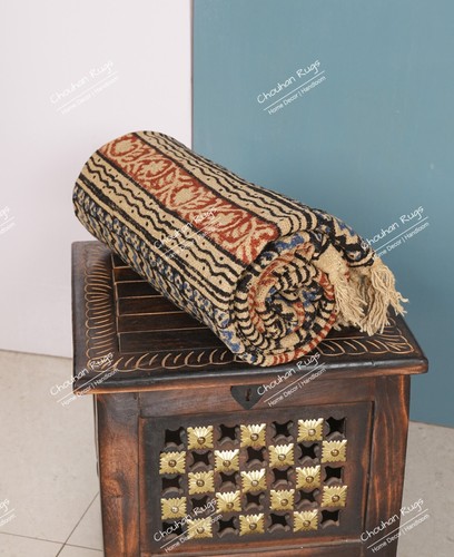 Multicolor Cotton Throw Blanket 50"x70" With Fringes For Living Bedroom Decor - Picture 5 of 8