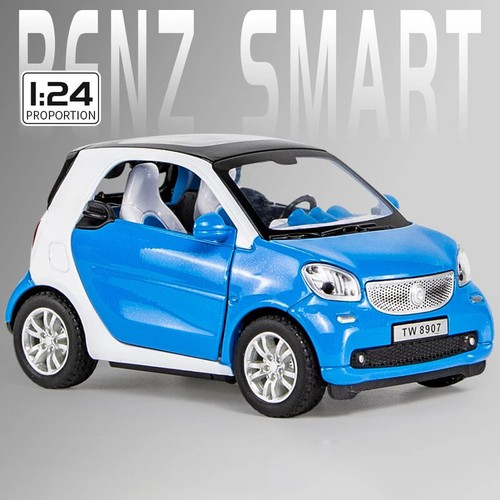 1:24 Car Smart Fortwo Alloy Metal Diecast Vehicle Toy Car Model Metal Car Toys - Picture 18 of 24