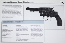 Smith & Wesson S&W Revolver Gun Pistol Picture Out of Print Handgun Spec Sheet