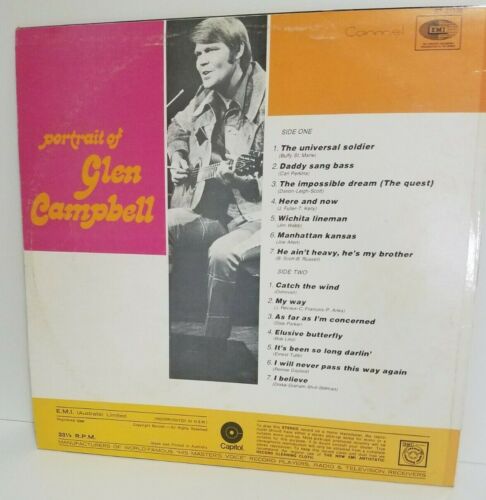 Glen Campbell Portrait of Glen Campbell LP ST 21598 - Picture 2 of 8