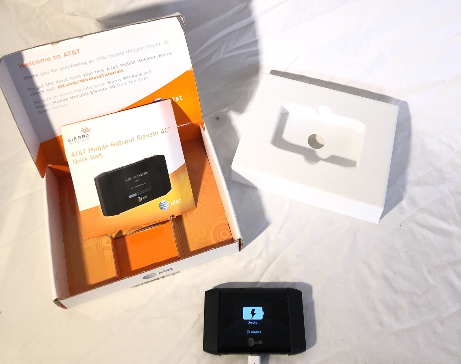 At&t Sierra Wireless Mobile Hotspot Elevate 4g Modem 65260 Complete | eBay