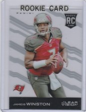JAMEIS WINSTON Clear Vision Football ROOKIE CARD 2015 RC Tampa Bay Football Bucs