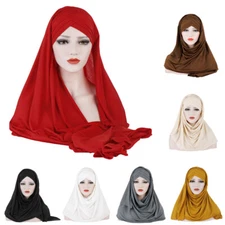 Fashion Women Ready To Wear Instant Hijab Scarf Inner Hat Muslim Under Scarf Hot