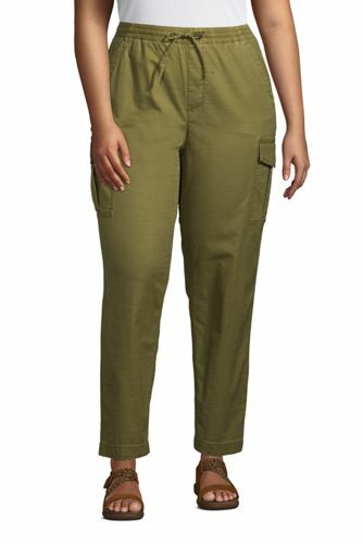 Ankle Cargo Pants Dark Olive 16W 