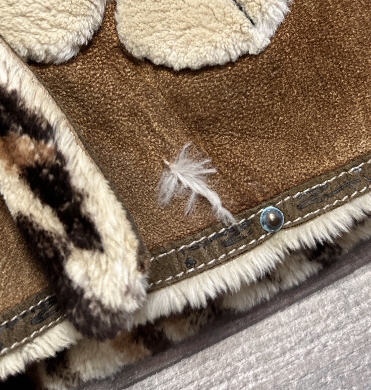 Rare Vintage Zuki Jacket Reversible Beaver Fur All Over Print Made