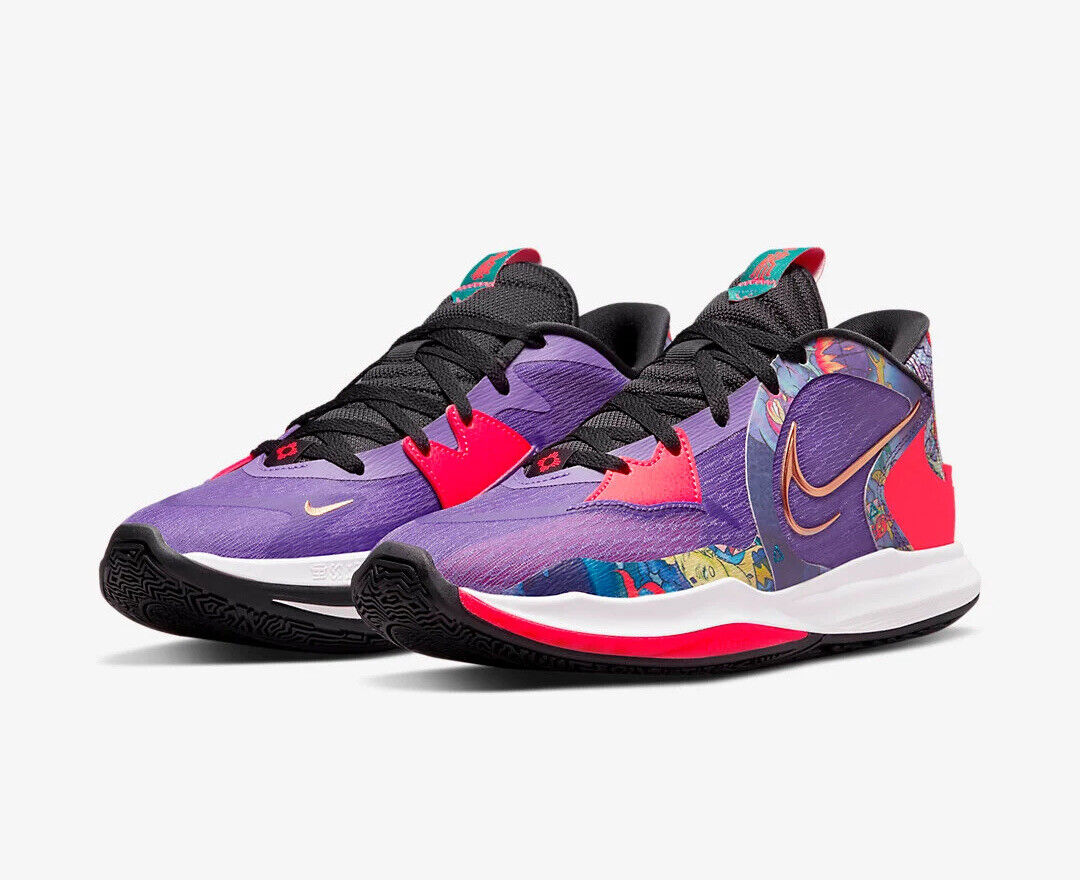 Nike Kyrie Low 5 Basketball Shoes Black Action Grape Men’s Sz 11 DJ6012-002