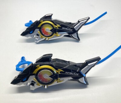 Beyblade Burst Evolution Hasbro Riptide Blast Shark Launcher Only x2 With Cords