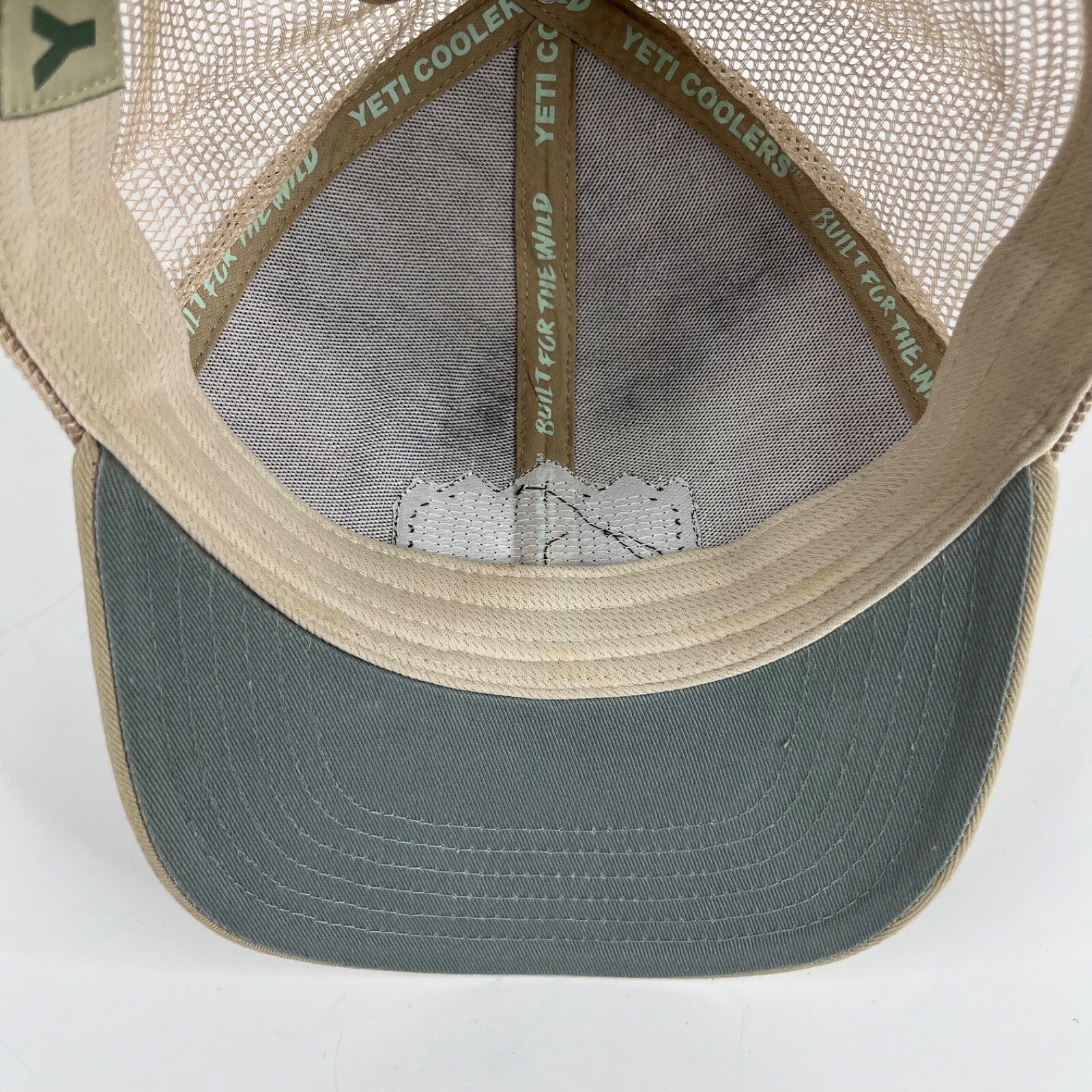 Yeti Hat Cap Mens Snapback Mesh Beige Patch Coole… - image 8