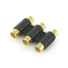 Cable Coupler Adapter  3 RCA RGB TO 3 RCA RGB