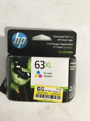 HP 63XL High Yield Tri-color Ink Cartridge Original Exp 2026 Select Month