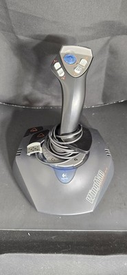 Logitech Wingman Force 3D Force Feedback Joystick Twist Handle Tested & Working