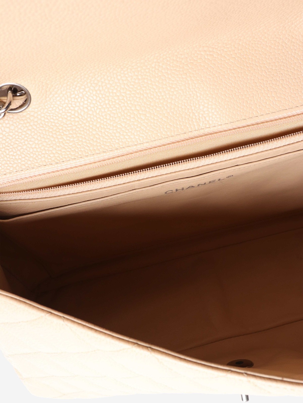 Chanel Blush 2009 caviar jumbo Classic Single Flap bag image 9