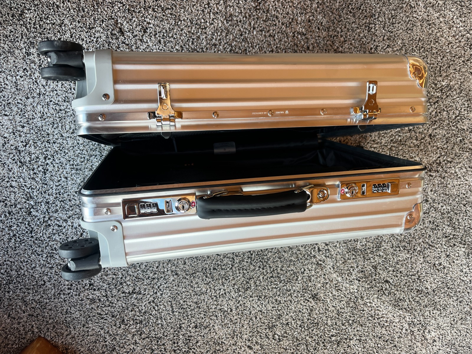 RIMOWA x Air Jordan”, “Aluminum Cabin / Carry-On”, and “Pre-Owned thumbnail 10