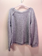 Cat  Jack Sweater Size M Girl's Gray Textured Modern Cottagecore Top