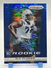 D.J. Fluker 2013 Panini Prizm - Rookie - Blue Pulsar Prizm #285 (RC) - Chargers