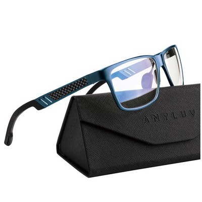 ANYLUV Blue Light Blocking Glasses Men Computer Gaming Glasses Lightweight Al-Mg
