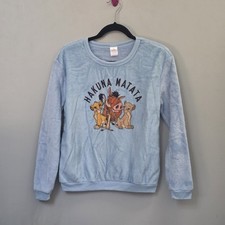 Vintage Disney Plush Long Sleeve Lion King Hakuna Matata Sz Med xcr