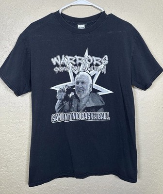 San Antonio Spurs Coach Popovich Warriors Come Out & Play Funny T-Shirt Size M