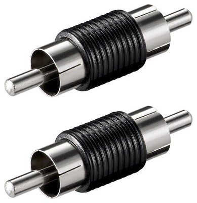 2x goobay Cinch Adapter Stecker Stecker