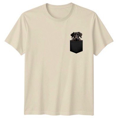 Hund in Tasche Welpe Peek Hunde Tiere Hunde Herren T-Shirt Damen Tee