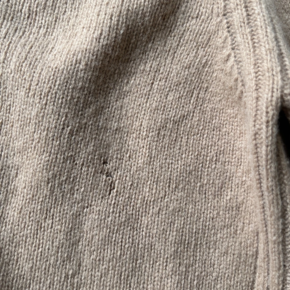 Pringle Men’s Vintage Zip Up Cardigan Camel 100% Lambswool Small - Image 3 of 4