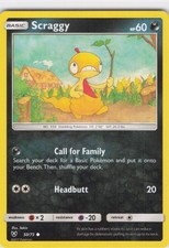 2017 Scraggy Common Shining Legends 50/73 NM Normal LP-NM