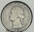 1932-D U.S. Washington Quarter Fine Condition KEY DATE COIN!!!