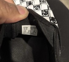 black and white checkered vans