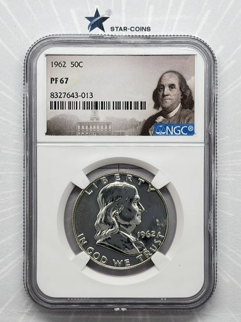 Proof PR 67 Graded 1962 Franklin Half Dollars (1948-1963) for sale