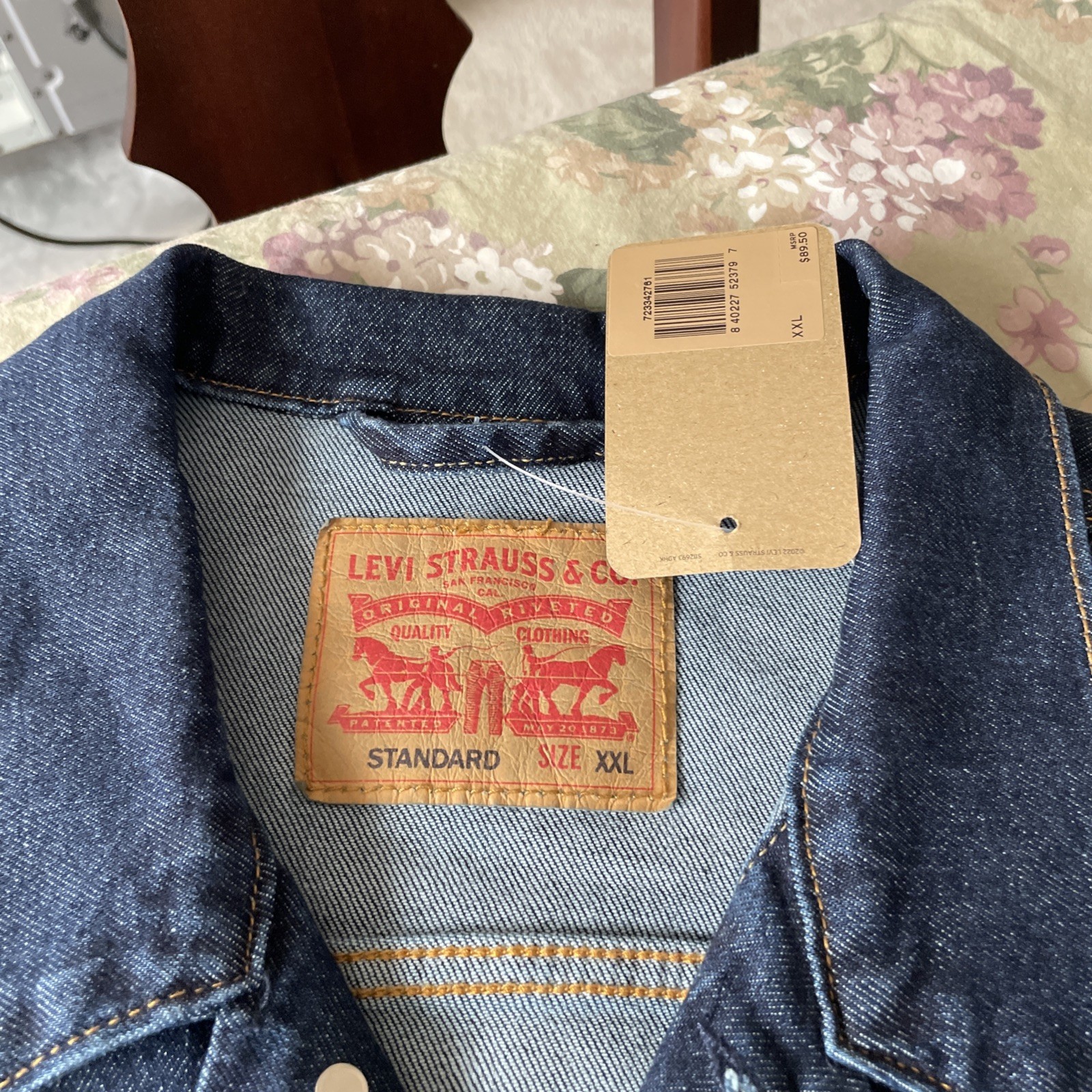 Brand New Levi’s Standard Trucker Dark Blue Trucker Jacket  Men’s XXL