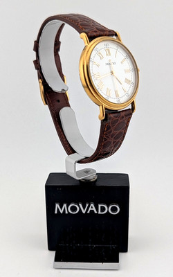 Movado Men's Vintage 1881 Collection Museum Classic 18KGP W/Wht Dial #87.A4.885M
