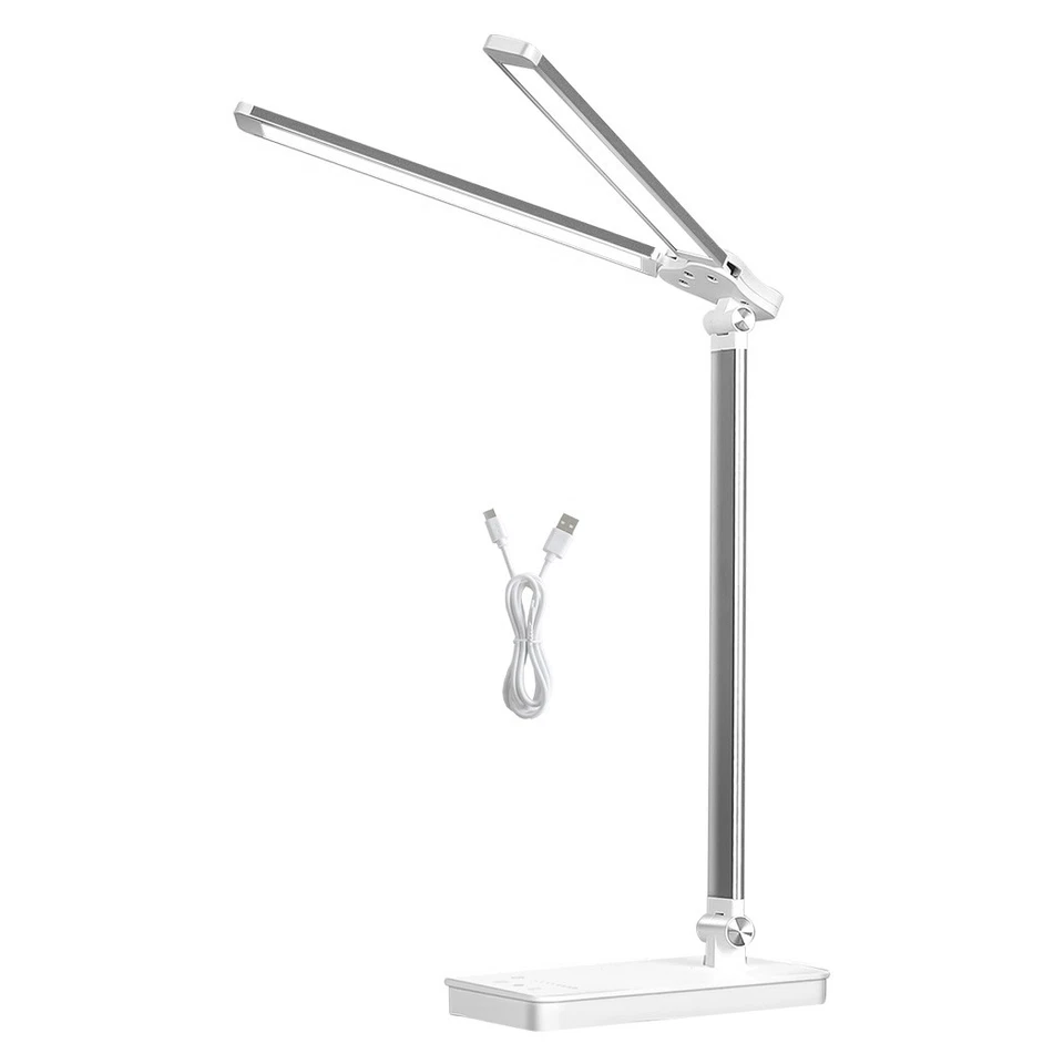 Emitto Desk Study Lamp LED Bedside Table Reading Light Foldable Dimmable USB