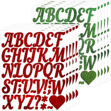 340 Glitter Self-Adhesive Vinyl Letter Stickers, 2 Inches