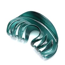 4 Inch Hair Claw for Women, Pretty Clip, Grip for Thick Hair Blue Niagara