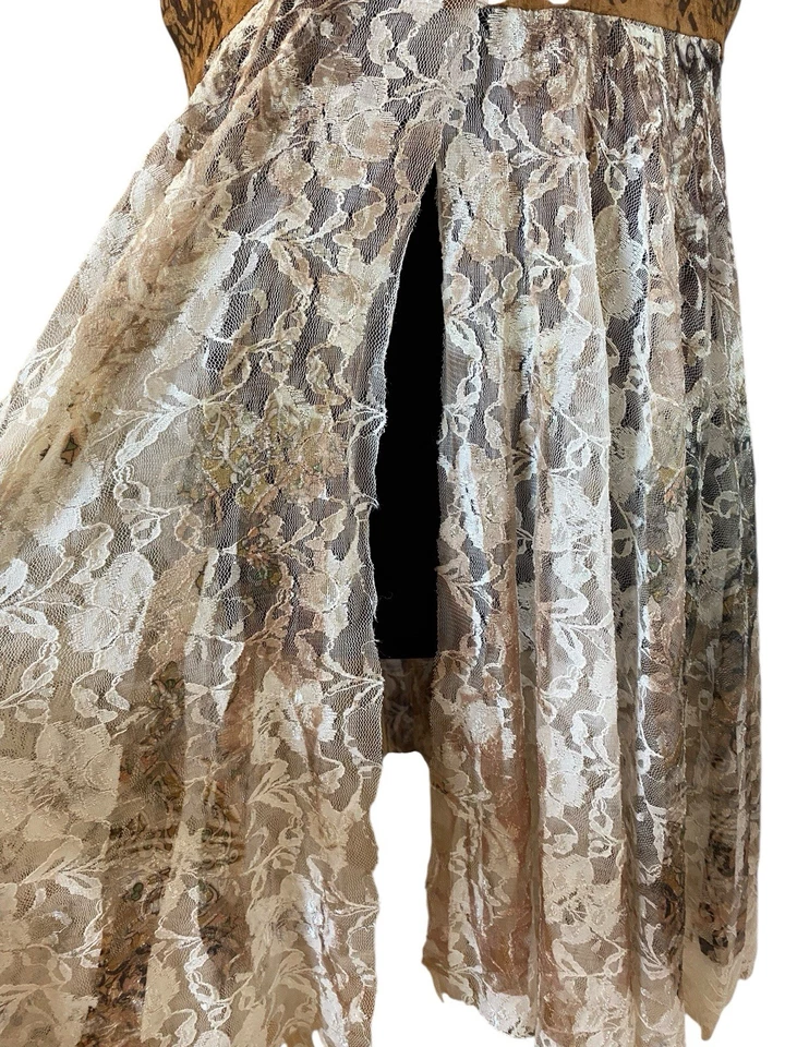 Scully Suede Vest Dress Women Western Sheer Rockabilly Size L/XL Cowgirl - Image 4 of 4