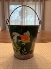 Vintage Tin Sand Pail By Ohio Art Featuring Fish/underwater Theme