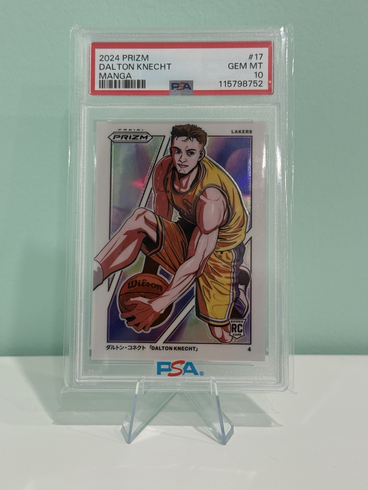 2024-25 Panini Prizm Dalton Knecht MANGA CASE HIT SSP PSA 10