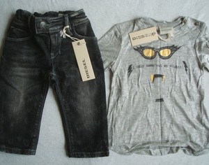 Bnwt Diesel Bebe Fille Slim L S T Shirt Femme Taille 6 Mois Rrp Eur114 Ebay