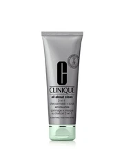 Clinique All About Clean 2-in-1 Charcoal Mask + Scrub Anti-Pollution 3.4oz - New