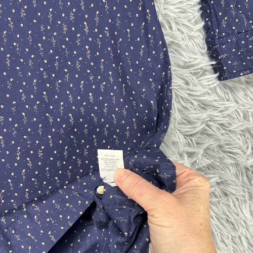Madewell Tunic Top Women's XS Blue Prairie Boho Cottagecore Farmhouse Calico - Picture 10 of 10