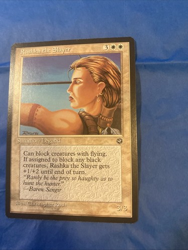 Vintage 1995 Rashka the Slayer Magic the Gathering - Picture 2 of 3