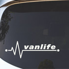 vanlife text MOTORHOME CAMPER VAN CARAVAN / STICKERS / DECAL / GRAPHIC - 069