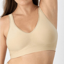 Bali ivory Comfort Revolution ComfortFlex Fit Seamless 2-Ply Wireless Bra -L