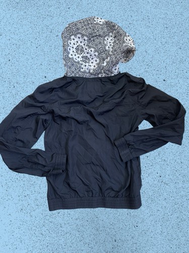 Empyre Nylon Windbreaker Jacket Black White Bandanna Patterned Size M/ NWOT - Picture 4 of 13