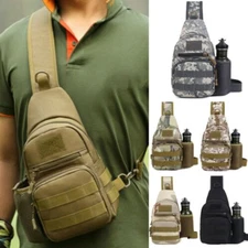 Men Backpack Molle Tactical Sling Chest Bag Assault Pack Messenger Shoulder Bag
