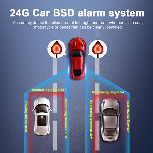 Car Blind Spot Monitoring Detection newwave Radar Sensor Assistant System Kit - Photo 2/13