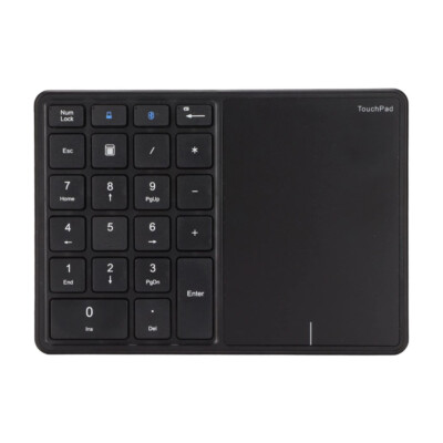 Rechargeable Numeric 22 keys Keypad With Touchpad Bluetooth 2.4G Wireles
