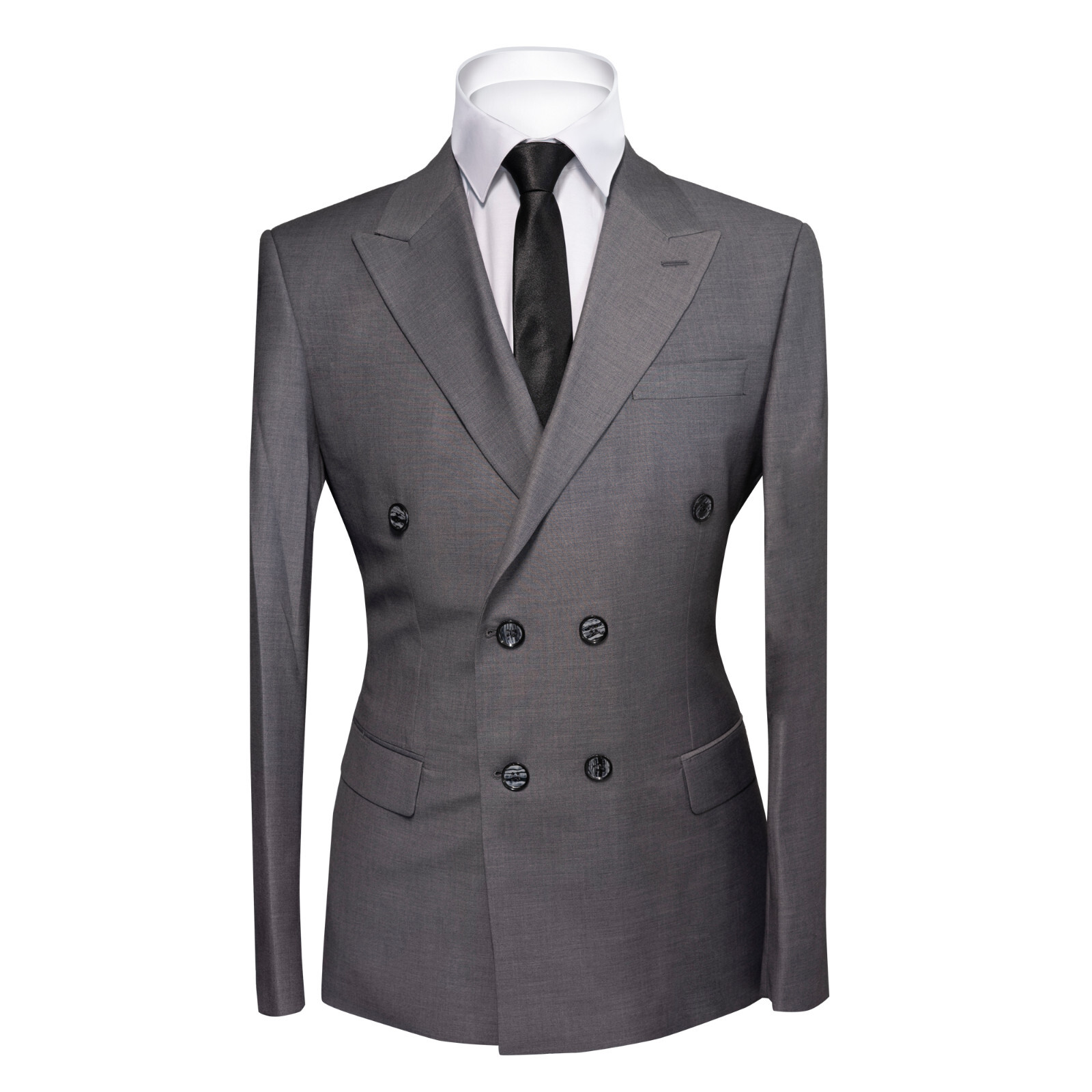 FILA Abito uomo slim fit grigio doppiopetto con gilet tuta fumante matrimonio palcoscenico